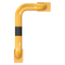 Anti-nudge hoop 90 | one sided- deep version | steel tube  76 mm | yellow / black | one-sided, right | height above ground: 650 mm | for casting in concrete